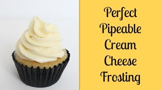 Perfectly Pipeable Cream Cheese Frosting [upl. by Nimzzaj]