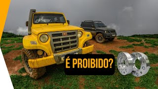 Dicas sobre espaçador  alargador de roda no Troller  review dos pneus Falken MT pós 30 mil km [upl. by Idnas777]