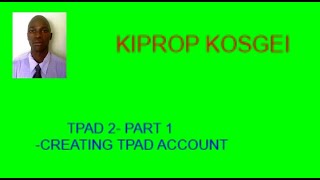 TPAD2 PART 1 TPAD ACCOUNT CREATION [upl. by Irap]