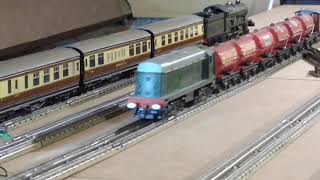 Hornby Dublo 3 Rail Medley on the Loft Layout [upl. by Binetta]