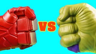 Hulkbuster Family Vs Hulk Family  Mega Battle [upl. by Drusi]