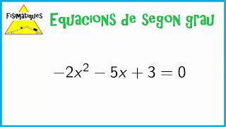 Equacions de segon grau  ESO [upl. by Nyliram]