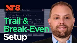 Auto BreakEven amp Trail Setup in NinjaTrader 8 [upl. by Imik]