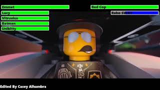 The Lego Movie 2014 Escape From Cloud Cuckoo with healthbars [upl. by Nerred]