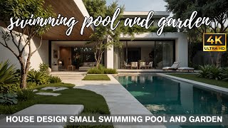 House design with small swimming pool and garden [upl. by Brew223]