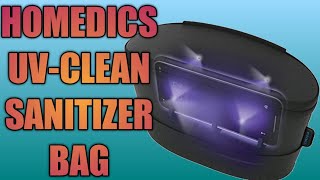 HoMedics UV Clean Sanitizer Bag Portable UV Light Fast Germ Sterilizer amp Disinfectant [upl. by Fording488]