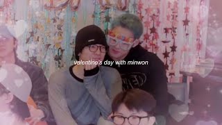 valentine’s day with minwon 💗 [upl. by Llahsram]