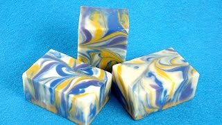 Classic Cold Process Swirl Soap  Bramble Berry [upl. by Dominy]