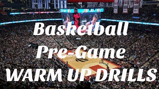 BASKETBALL Pre Game Warm up DRILLS [upl. by Hoon]