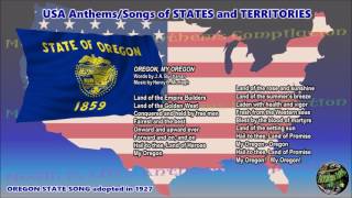 Oregon State Song OREGON MY OREGON with vocal and lyrics [upl. by Teddman]