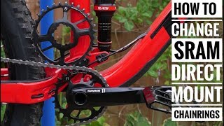 How to change SRAM direct mount chainrings [upl. by Trebmer]