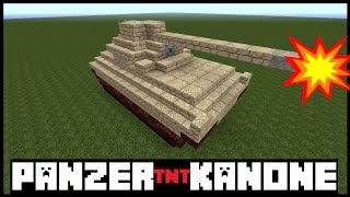 Minecraft Tutorial  Panzer  TNT Kanone bauen  Deutsch [upl. by Niddala]