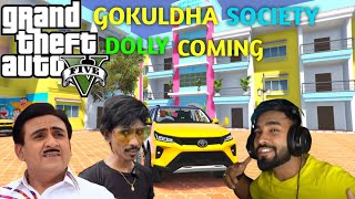 GTA 5 GOKULDHAM SOCIETY JETHALAL  GOKULDHAM SOCIETY JETHALAL GOING TO AIRPORT [upl. by Tita]