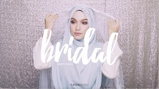 Wedding Hijab Tutorial Syrian Style with Headband [upl. by Lepper584]