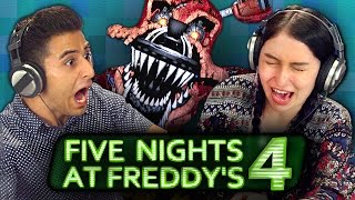 FIVE NIGHTS AT FREDDYS 4 REACT Gaming [upl. by Rhodie]