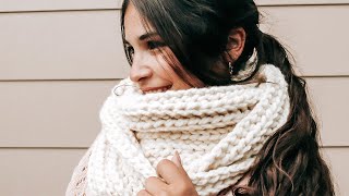 HOW TO CROCHET AN INFINITY SCARF  THE ANDES SCARF TUTORIAL  CJ Design by Daniis Ways [upl. by Enelear]