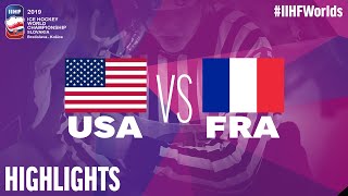 USA vs France  Highlights  2019 IIHF Ice Hockey World Championship [upl. by Yellhsa645]