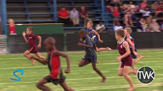 Primary School Athletics  HM Swart Top 15 Event 140218 Sprints Boys [upl. by Niwrud]