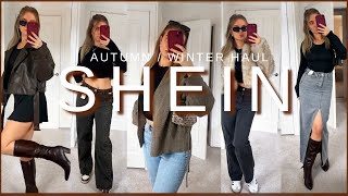 HUGE SHEIN AUTUMN HAUL 2024 so many jackets amp autumn winter must haves  staples [upl. by Pubilis]