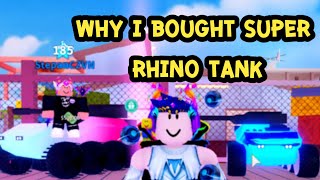 mad city hero111  Why i bought super Rhino Tank  roblox gameplay [upl. by Beore]