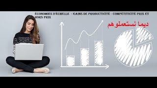 économie déchelle gains de productivité et compétitivité [upl. by Yenterb430]