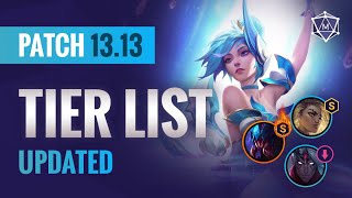 UPDATED Patch 1313 TIER LIST  League of Legends Season 13 [upl. by Auqined689]