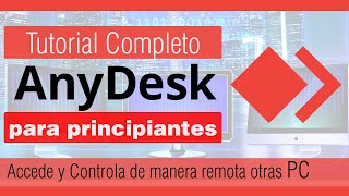 Tutorial de AnyDesk en español  como usar anydesk para controlar otra pc  acceso remoto [upl. by Lenssen]