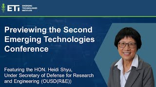 Previewing the NDIA Emerging Technologies Conference with Under Secretary Heidi Shyu [upl. by Ahtnama]