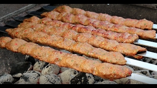 Adana Kebab  Turkish Ground Beef and Lamb Kabob  kabab [upl. by Sheedy]