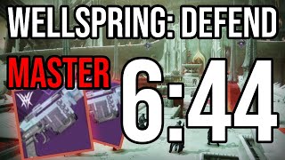 Master Wellspring Defend in 644  Destiny 2 Witch Queen [upl. by Hgielyk504]