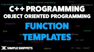 Function Templates in C with Program Example  C Programmming [upl. by Acirne]