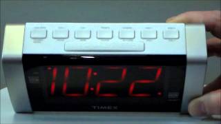 Timex T235W AMFM Dual Alarm Clock Radio wDigital Tuning [upl. by Schapira]