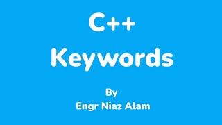 C Keywords  IdentifiersvariablesLiterals and constants [upl. by Alica99]