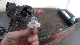 Vw Polo Vivo  Front Headlight Bulb Replacement [upl. by Assylem]