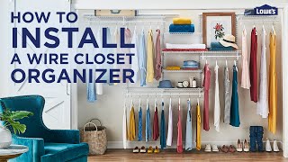 How To Install a Wire Closet Organizer [upl. by Bitthia]