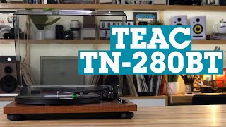 TEAC TN280BT beltdriven turntable with Bluetooth  Crutchfield [upl. by Gyimah362]