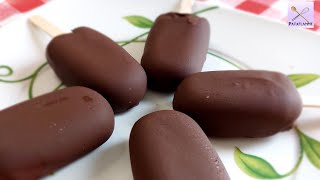 La recette des GLACES maison au CHOCOLAT en bâtonnets 🍦 Simple et rapide [upl. by Naid]