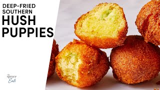 Southern Hush Puppies Recipe  The Spruce Eats SouthernCooking [upl. by Anagrom]