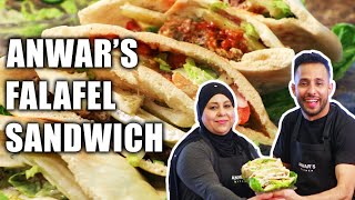 The Perfect Falafel Sandwich  Anwars Kitchen [upl. by Inman]