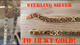 How to Gold plate silver at home using electroplating  electrolysis [upl. by Nivi904]