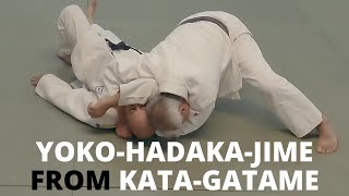 YokoHadakaJime From KataGatame  Riki Judo Dojo [upl. by Yrreiht]