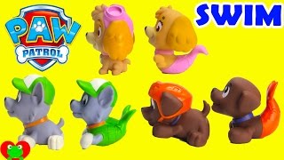 Paw Patrol Merpups Squirters Swim in GIANT Orbeez [upl. by Yornoc]