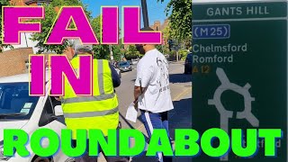 Fail In Gants Hill Roundabouts  Wanstead driving test route Wanstead driving test Roundabouts [upl. by Naes516]