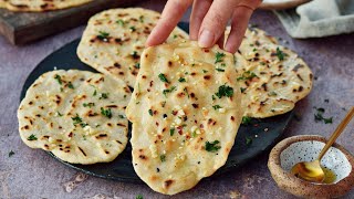 GlutenFree NAAN Vegan Indian Flatbread Recipe No Yeast 😍 [upl. by Kirk187]