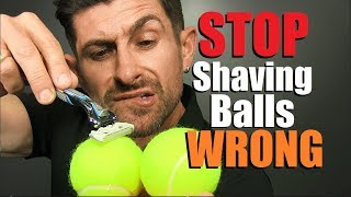 How To PROPERLY Shave Your Balls SAFEST Testicle Shaving Technique [upl. by Elaina675]