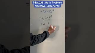 Negative Exponents  PEMDAS Math Problem  The Learning Nest maths mathtricks math mathhelp [upl. by Oaht]