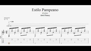 Abel Fleury  Estilo Pampeano Estilo  Tab [upl. by Rushing]