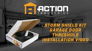 How to Install a Storm Shield® Garage Door Threshold  Action Industries [upl. by Rotkiv]