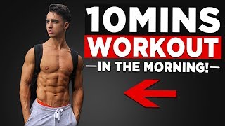 10 MIN MORNING WORKOUT NO EQUIPMENT BODYWEIGHT WORKOUT [upl. by Yodlem568]