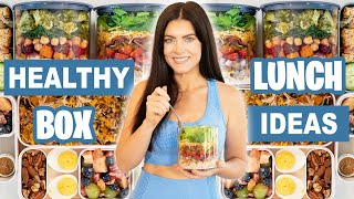 HEALTHY MEAL PREP  5 Make Ahead Healthy Lunch Box Ideas for School or Work plus snacks [upl. by Barram]